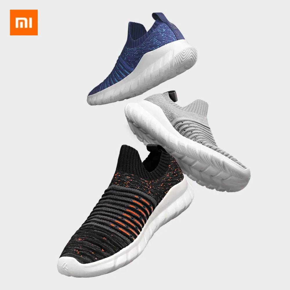 Xiaomi Mijia FREETIE, женские весенние кроссовки большого размера, вязаные носки, женские Повседневные слипоны на плоской подошве, мягкая прогулочная обувь из сетчатого материала