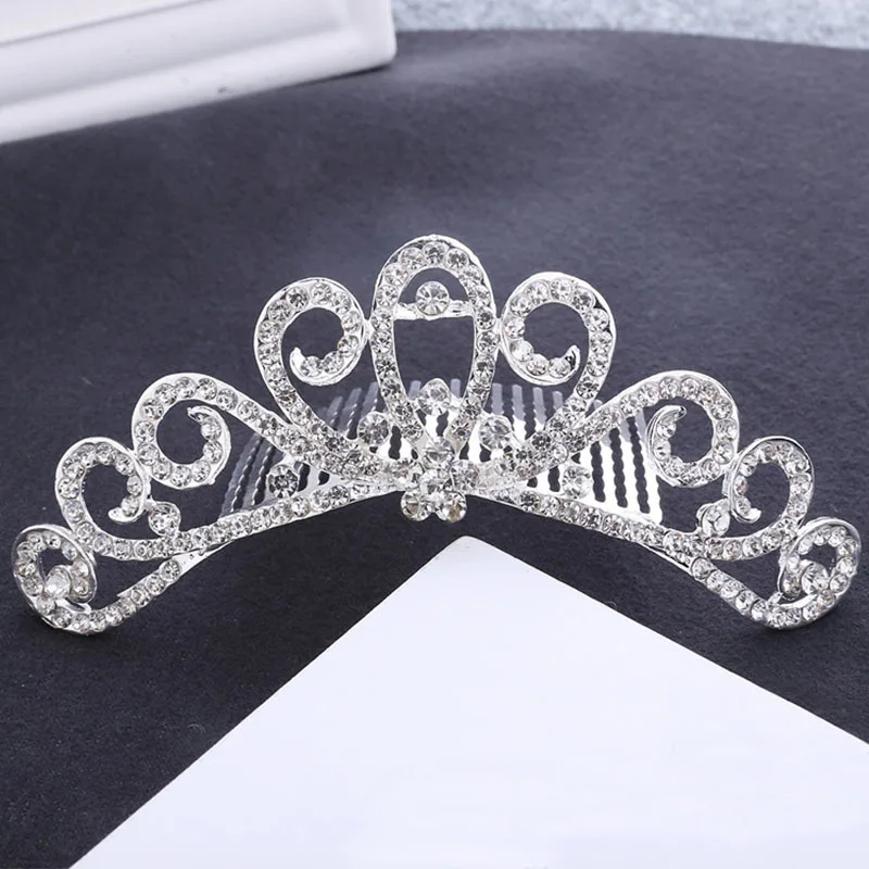 Style 18 Модная Серебряная жемчужина; стразы; хрусталь; Принцесса; свадебная диадема; тиара и корона с гребнем; ювелирные изделия для волос; аксессуары для женщин; BH - Окраска металла: Style 18