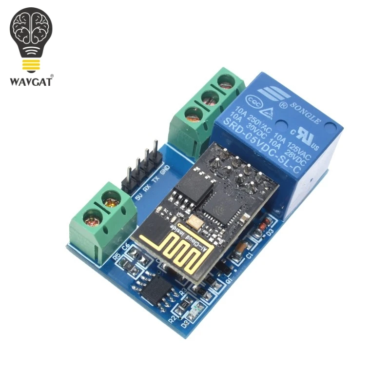 

1 шт., релейный модуль ESP8266 с Wi-Fi, 5 В