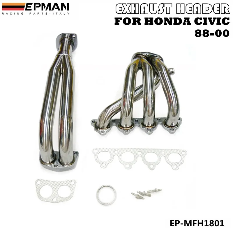 Гоночный коллектор выпускной для HONDA CIVIC 88 00 CRX DEL SOL SOHC D16 D SERIES EP MFH1801|honda racing|racing