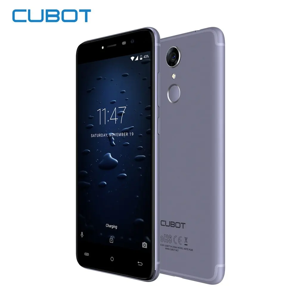 Оригинальный Cubot Note плюс MT6737T 4 ядра Смартфон Android 7 0 5 2 дюймов мобильного телефона
