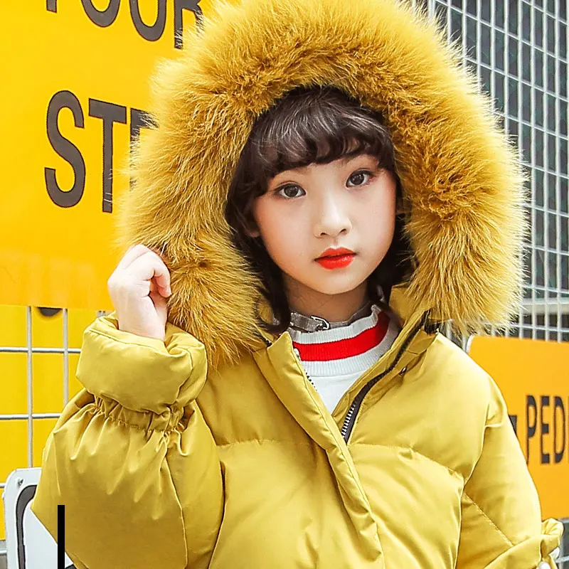 Зимние Костюмы белая утка вниз куртка большой Raccon меховые парки тонкая пуховая