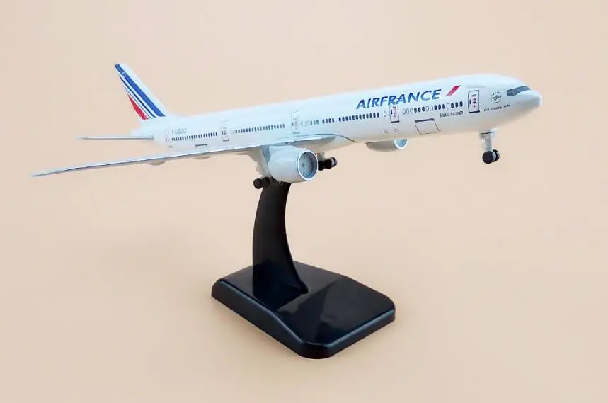 16 см модель самолета Боинг 777 Air France самолет авиакомпании B777 металла