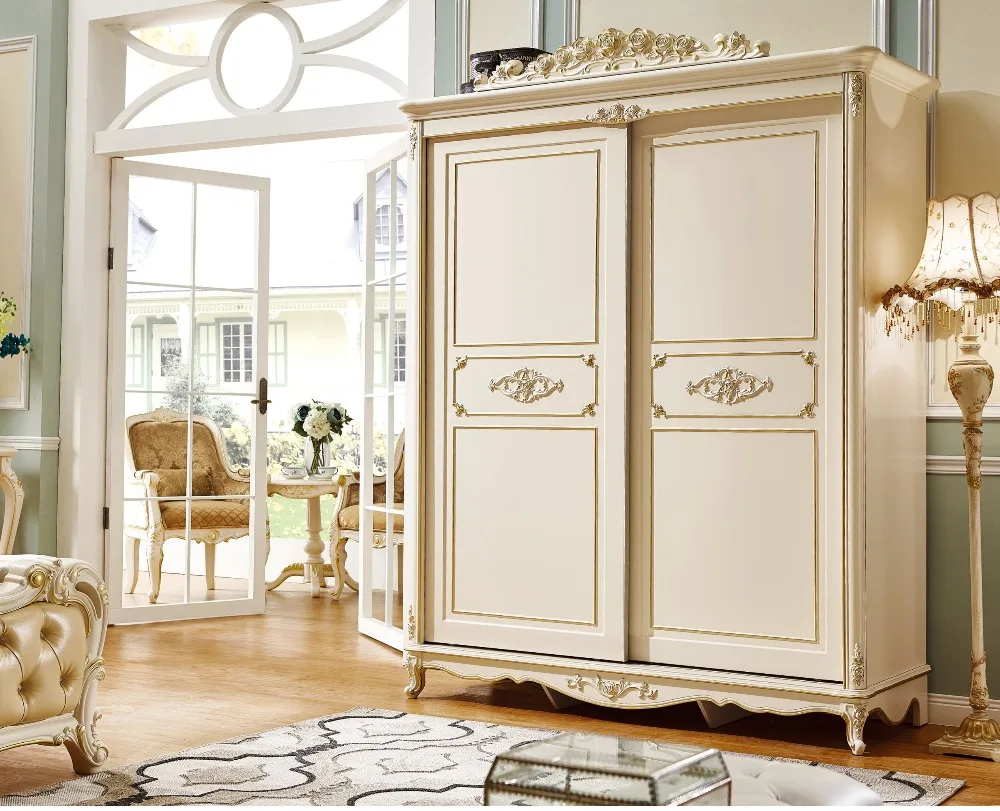 Роскошная элегантная мебель для спальни в европейском и американском стиле с ТВ