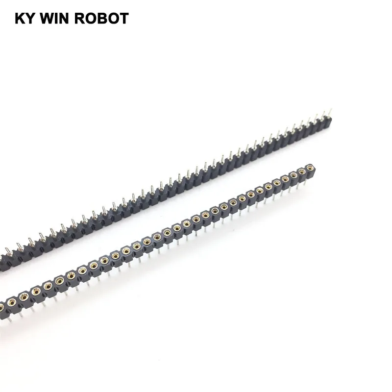 

5pcs 1x40 Pin 2.54 Round Female Pin Header connector