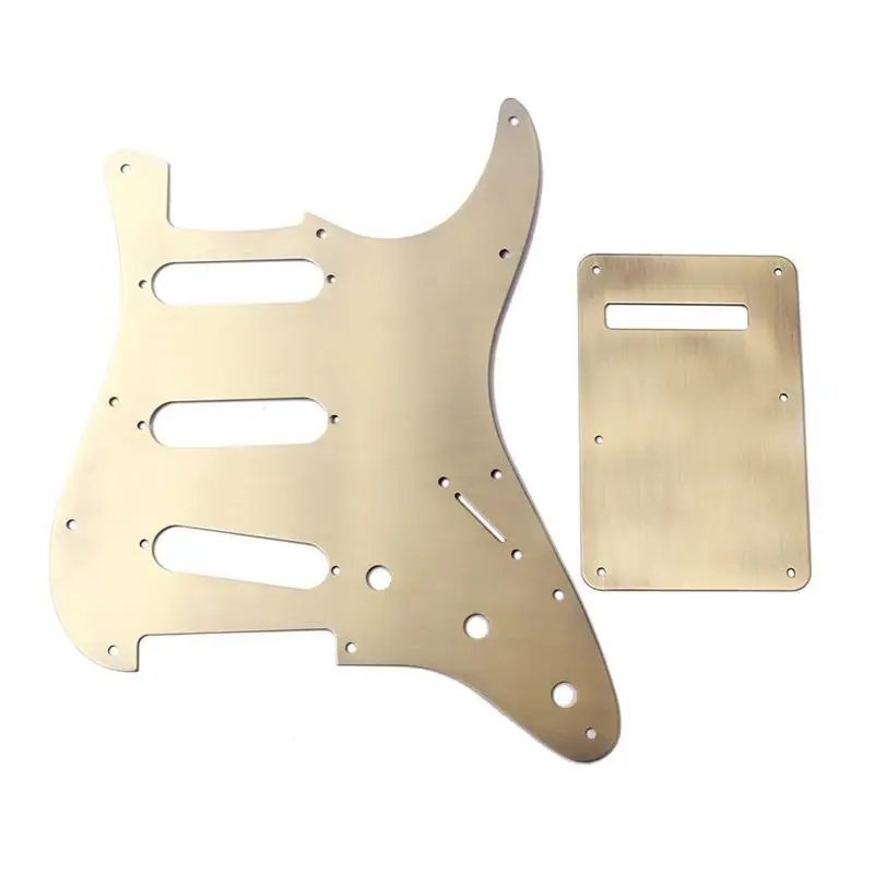 Алюминиевый сплав HH Pickguard щит царапина Пластина для ST для Fender электрогитары инструмент Аксессуары(GQ53