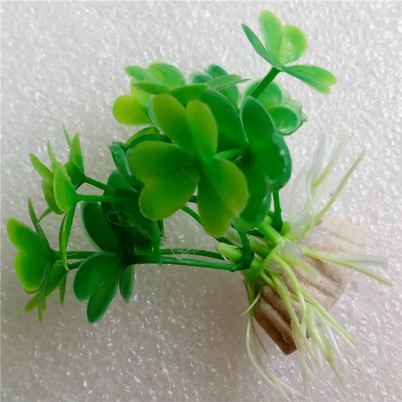 6 шт искусственная пластмассовая трава растения аквариумные украшения аквариума