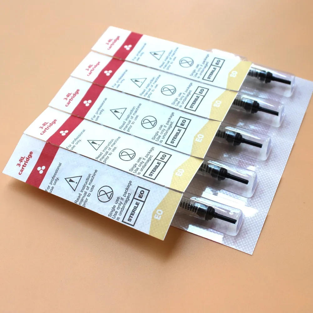 50 шт./кор. стерилизованные картридж иглы татуировки 3RL/3RS/3F/3 наклона для Nouveau Contour