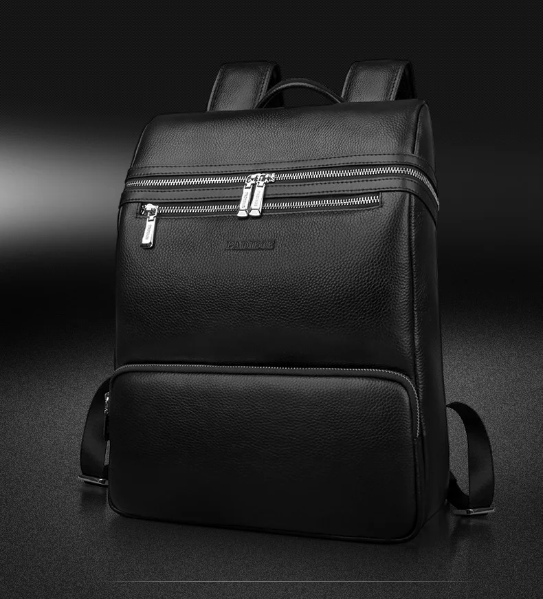 Padieoe Mochila Escolar мужской рюкзак для ноутбука из натуральной кожи подростковые школьные сумки 14 дюймов сумки для ноутбука мужские дорожные рюкзаки