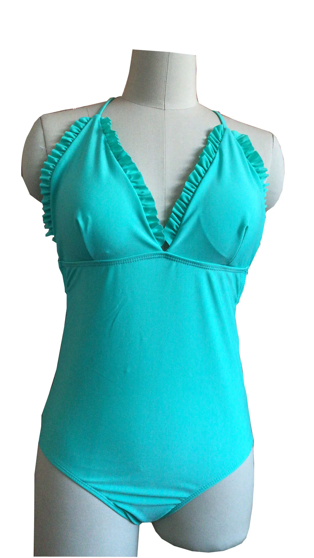 2019 New Sexy Ladies Swimsuit Bikini Bandage Swimwear One Piece Suit Flouncing Swimming Femme Girls Bathing Biquini |