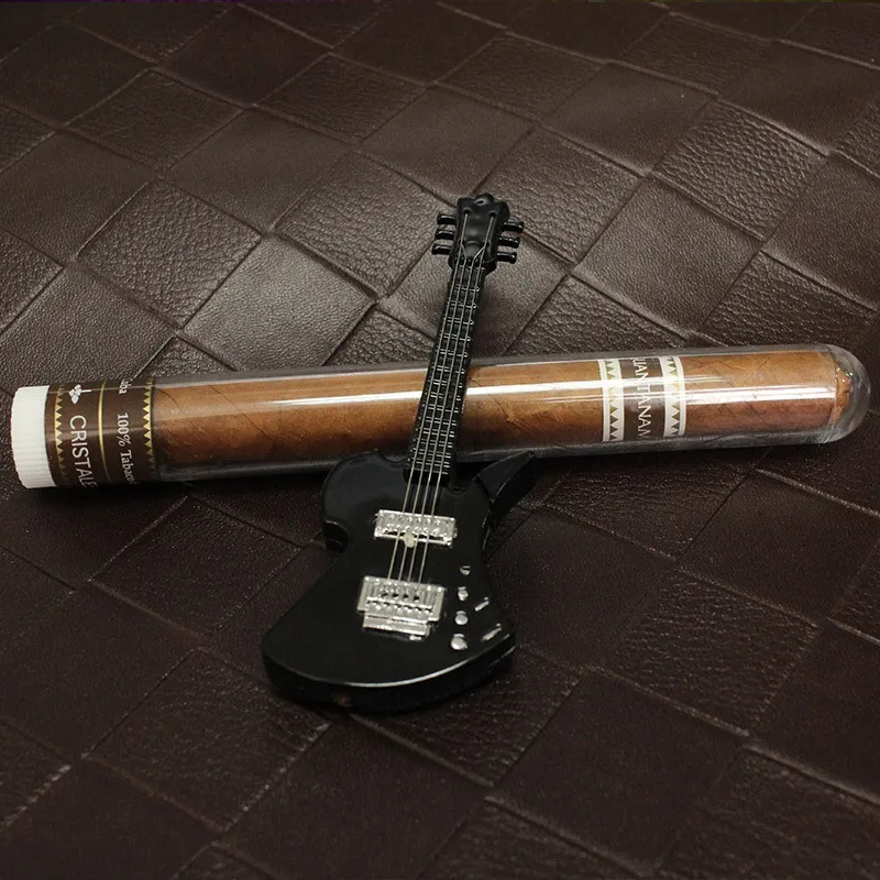 Надувная Зажигалка для маленькой гитары креативная металлическая зажигалка