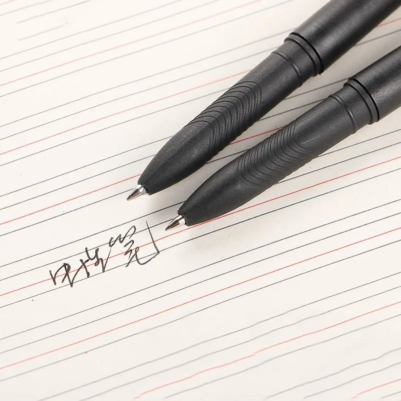 Delvitch, 6 шт./набор, 0,5 мм, черная матовая гелевая ручка, черная/синяя/красная,, школьные, офисные, канцелярские принадлежности