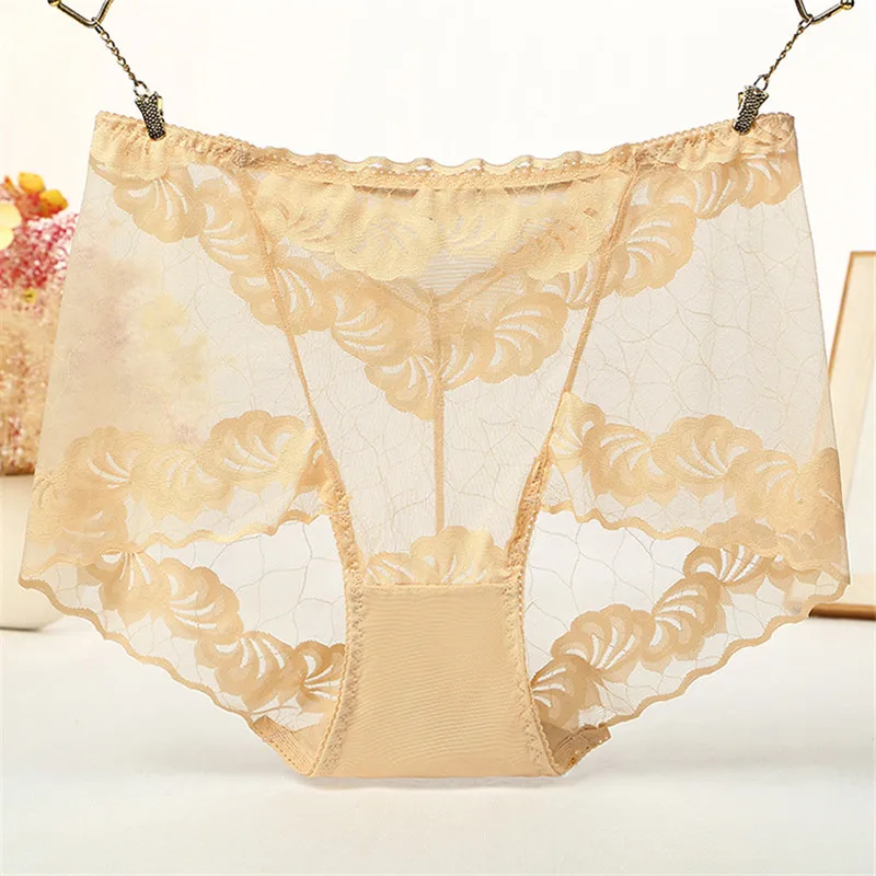 Хаки 2 шт./лот ropa interior femenina, сексуальное женское нижнее белье, женское нижнее белье размера плюс 5XL, кружевные прозрачные женские трусики с цветочным рисунком - Цвет: Хаки