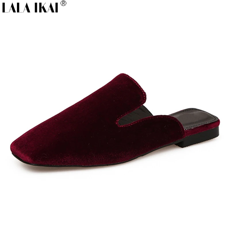 LALA IKAI/квадратный носок летние Шлёпанцы Женские туфли-лодочки модные туфли из