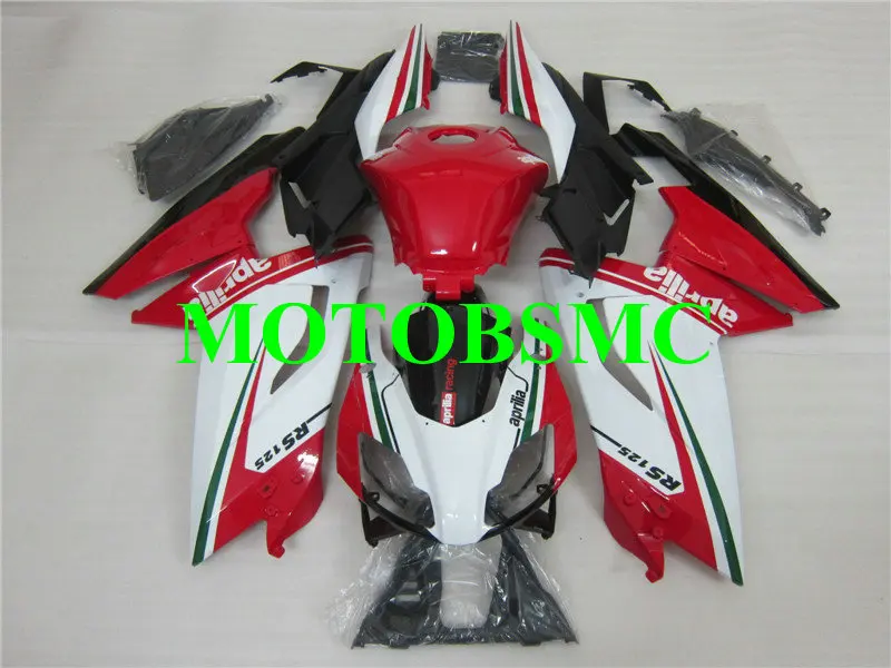 Набор обтекателей для Aprilia RS125 06 07 08 09 10 11 RS 125 2006 2007 2011 Топ Красный Белый Черный