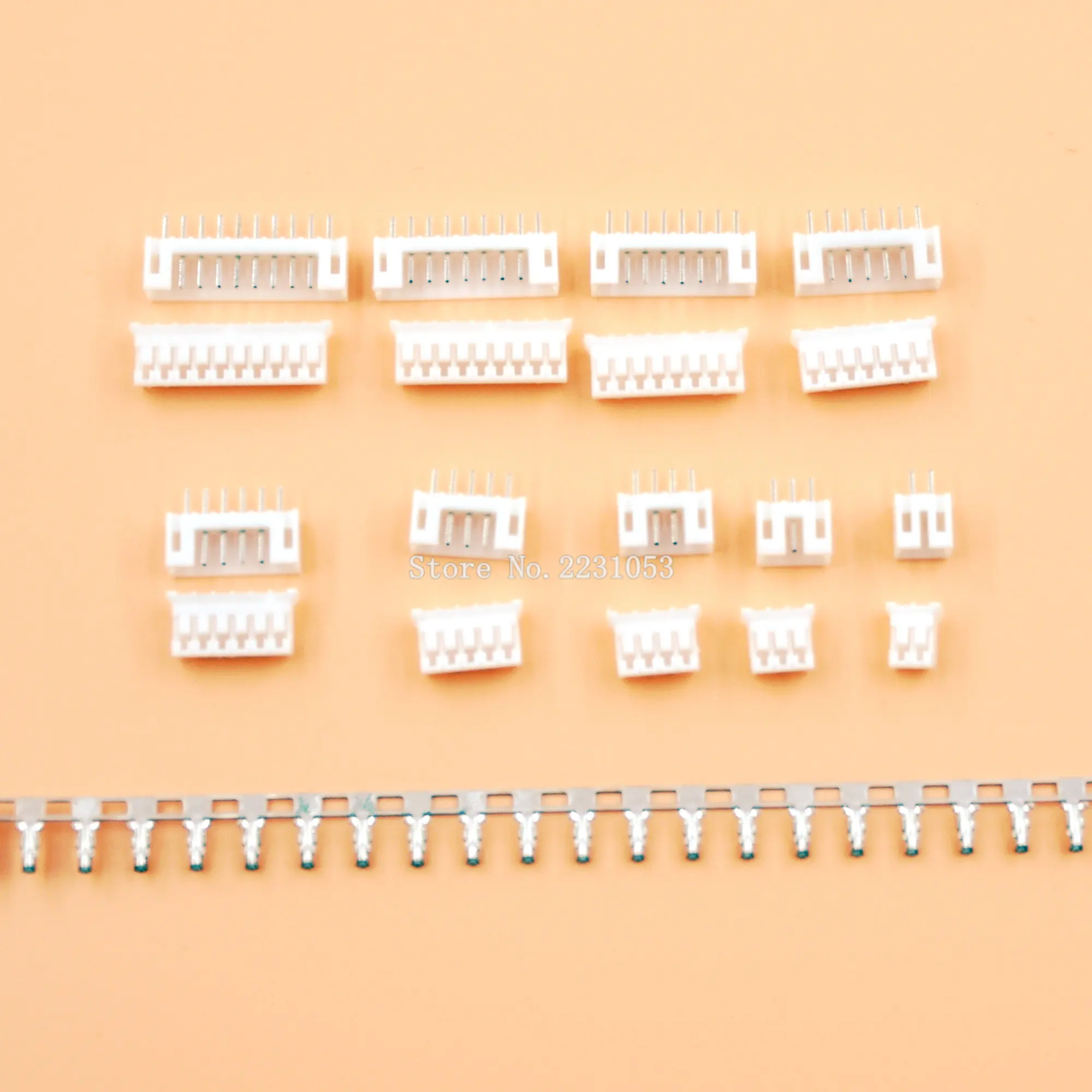 20Sets PH2.0 PH 2mm Connector Straight needle Seat+Plug+Terminals 2P 3P 4P 5P 6P 7P 8P 9P 10P Connector Pitch 2.0