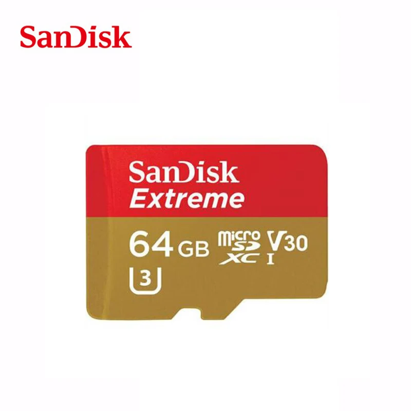Двойной Флеш накопитель SanDisk Extreme карты памяти в micro SD карта 32 Гб microSDHC UHS I microSDXC 64