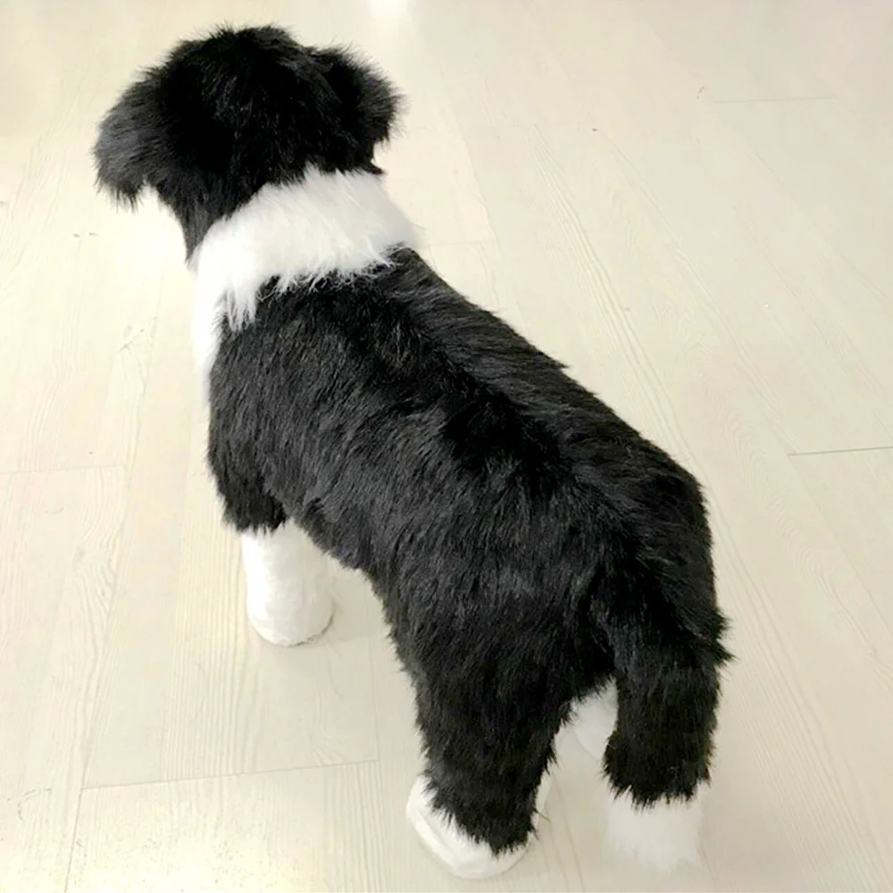 Fancytrader Милая имитация животного черная собака плюшевая игрушка Мягкая