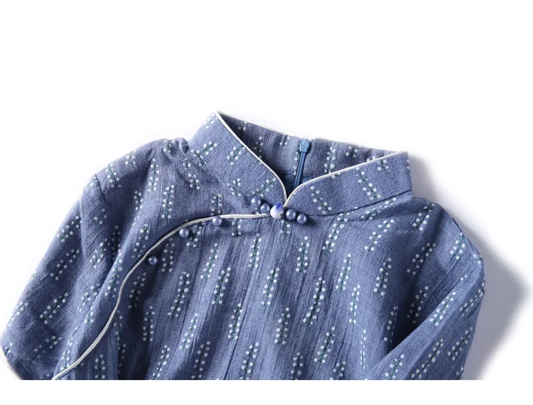 Сексуальное винтажное платье Cheongsam, новинка, китайский стиль, воротник-стойка, ручная работа, длинное, Вышитое, темно-цветочное, жаккардовое, Qipao