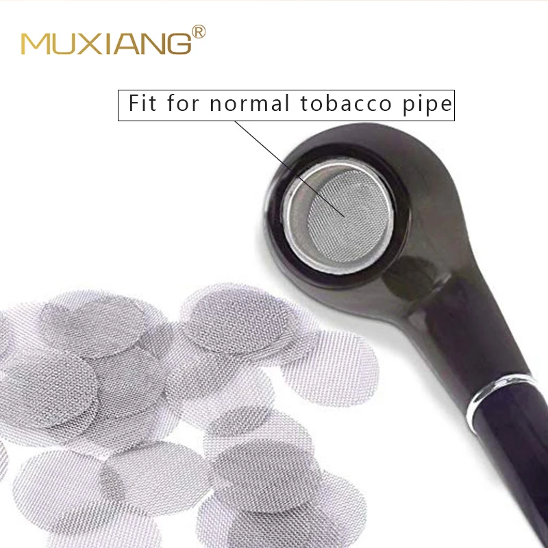 

RU-1 /5/10/20 Pack Pipe Smoking Tobacco Pipe Accessories Filterable Cleaning Metal Mesh Silver Color Hot New Products fe0008