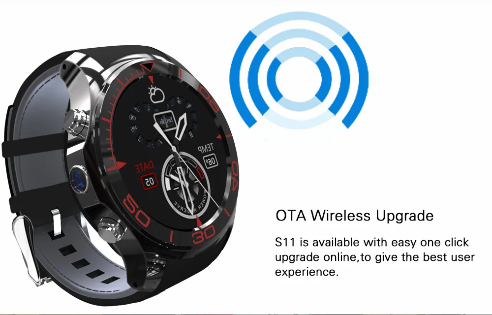 Smartch Smart Watch S1 сердечного ритма Мониторы 3G 512 МБ + 4 г наручные SmartWatch С Камера GPS
