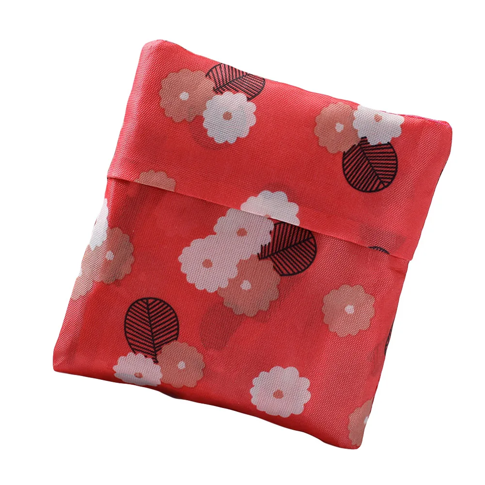 Принт с цветком складная сумка больше многоразовые сумки для покупок хранения