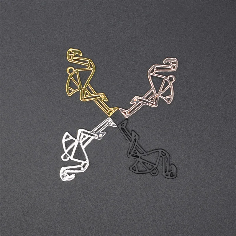

4 Colors Origami Flamingo Pendants Flamingo Charm Pendant Jewellery