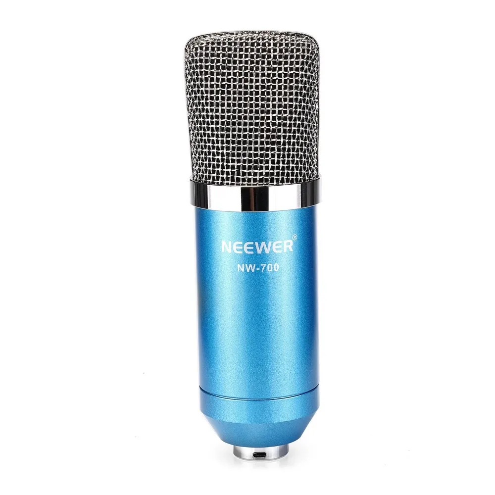 Neewer NW-800, профессиональный конденсаторный микрофон, комплект: микрофон для компьютера+ амортизирующее крепление+ Поролоновый колпачок+ кабель, как BM 800 микрофон