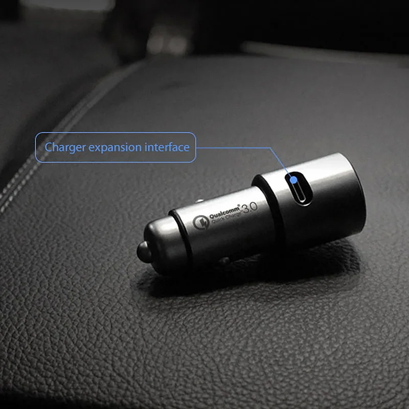 Xiaomi CarCharger Quick Charge 3,0 5 V/3A Dual USB 9 V/2A 12 V/1.5A для iOS Android для iPhone X 7 8 Plus samsung Xiaomi