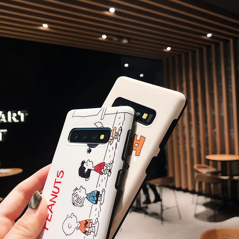 Jcase для Samsung Galaxy S10 E Plus Lite S8 S9 Note 8 Note9 чехлы телефонов Мягкая IMD оболочка задняя