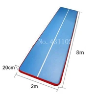 free shipping inflatable air tumbling mat gymnastics tumble track 820 2m trampoline air mats for practice gymnastic with pump