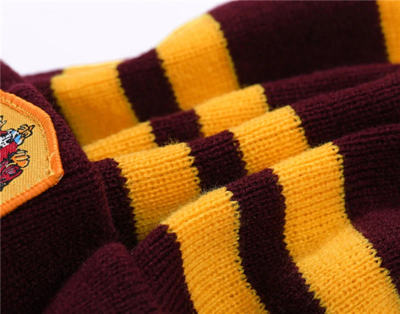Взрослый ребенок Гриффиндор Слизерин Hufflepuff Ravenclaw шарф для косплея шляпа сенсорная перчатка шарф теплый аниме шейный платок Рождественский подарок