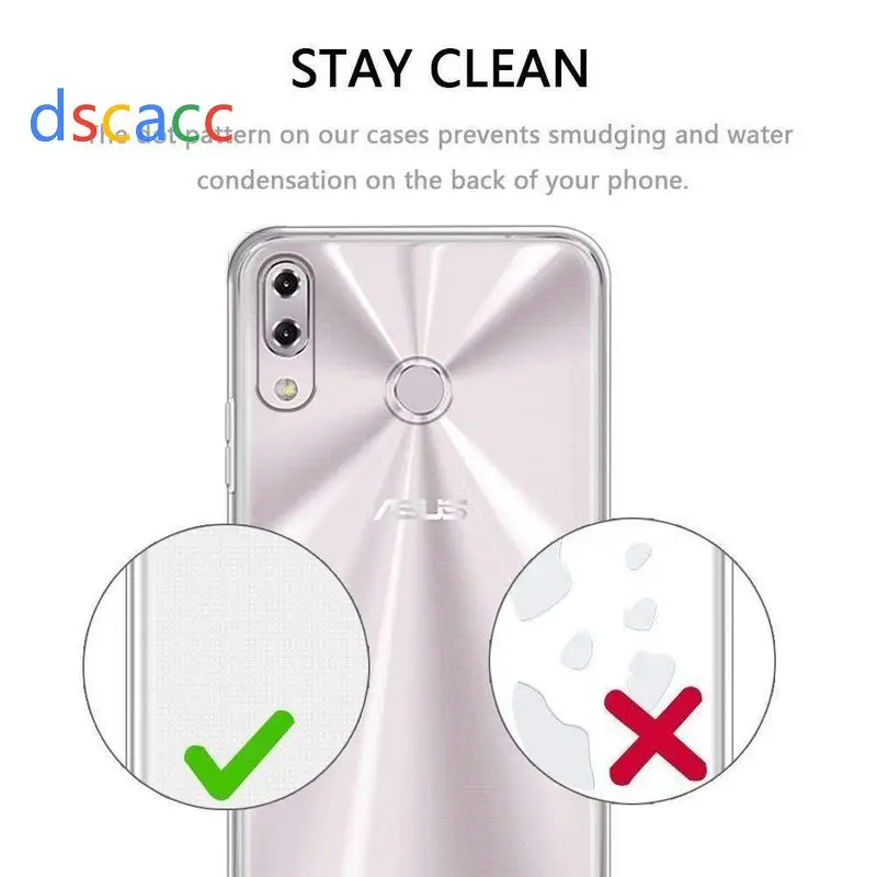 DSCACC Высокое качество ультра тонкий прозрачный ТПУ чехол для Asus ZenFone Max Pro M2 ZB631KL Max M1 ZB556KL Max M2 100 шт