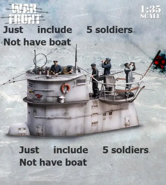 1/35 набор для строительства фигурок из смолы подводные солдаты 5 (без базы)|Наборы