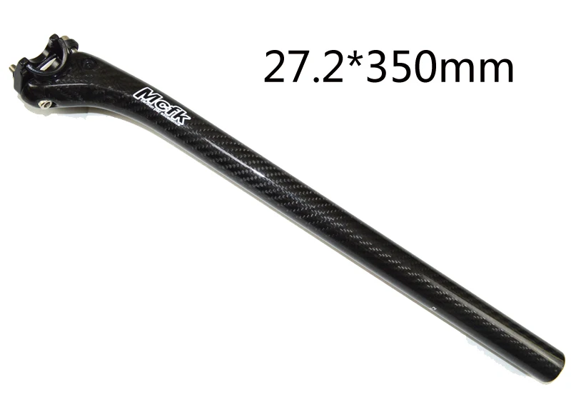 27.2x350 gloss McfK 3K Углеродное волокно дорожный велосипедный Подседельный штырь стойка сидения для горного велосипеда MTB велосипедные детали setback штыри сиденья - Цвет: 27.2x350 gloss