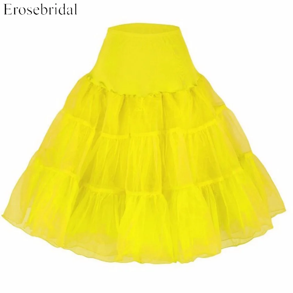 Бесплатная доставка короткая Нижняя юбка из органзы свадебная винтажная для