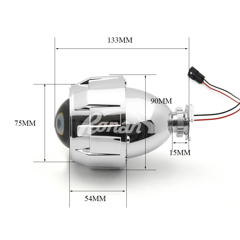 RONAN 2,5 HID Xenon конечные линзы проектора bi Xenon Парковка автомобиля стайлинг фары DIY лампа для H1Bulb с кожухами H4 H7 разъем