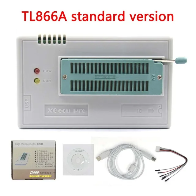 TL866A V7.21 TL866II Plus TL866A с 21 адаптером USB Универсальный программатор биос/ЭБУ программатор+ 24 адаптера 1,8 V nand flash 24 93 25 mcu - Цвет: TL866A