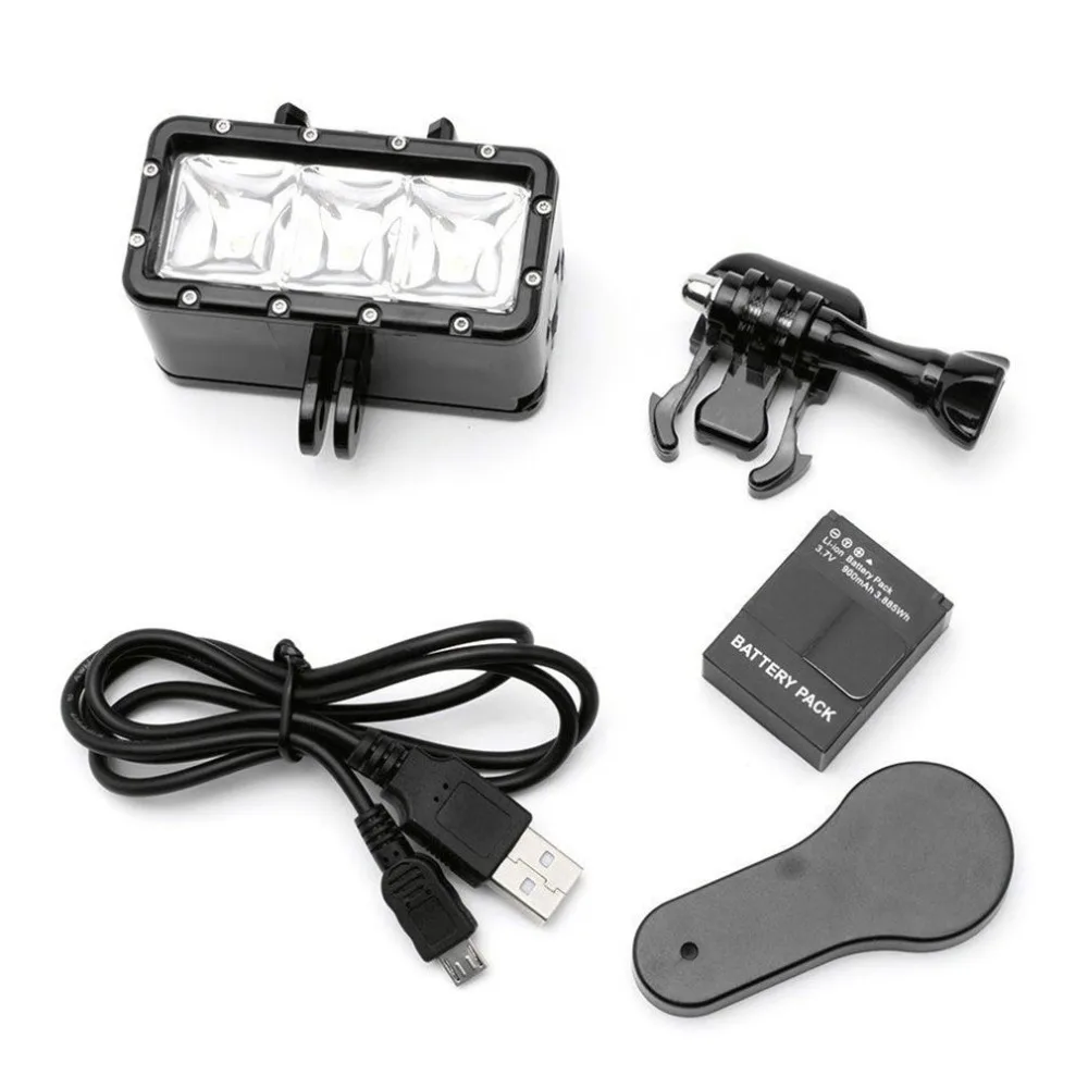 30 м подводный светильник водонепроницаемый светодиодный для дайвинга видео