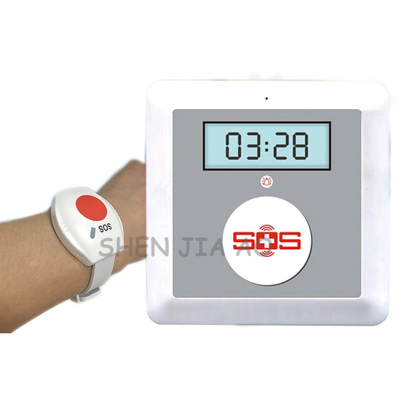 

1PC K4 Old man pager emergency watch alarm + transmitter,personal home elder people alarm security system SOS a key for help