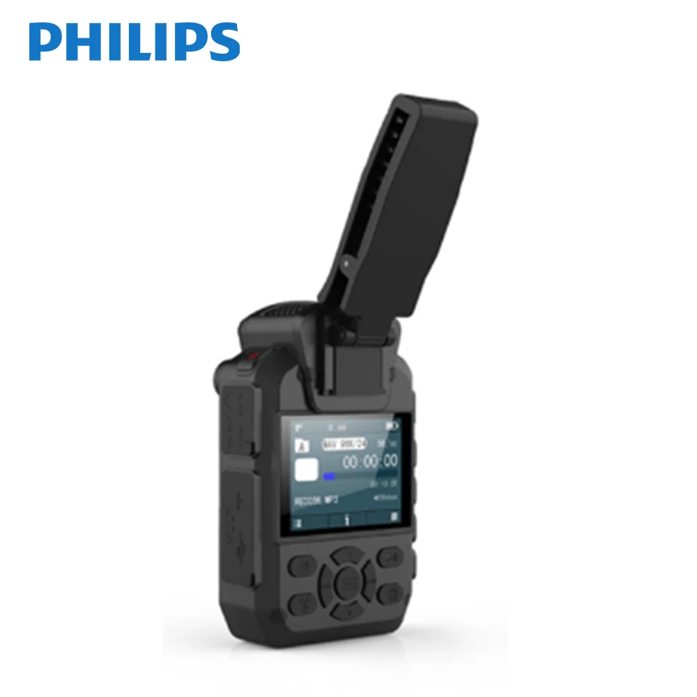 Philips VTR8200 полицейская камера для тела, инфракрасная, помощник по работе с правоприменительной системой, HD диктофон, камера для безопасности, 1080 P, ночное видение