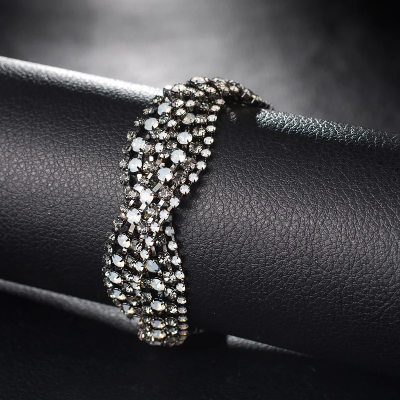 Neoglory горный хрусталь браслет Геометрический стиль классический дизайн леди