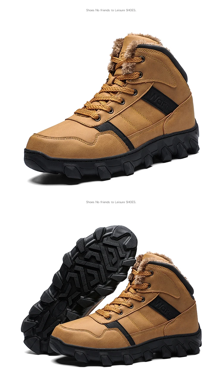 Botas hombre; Лидер продаж года; мужские ботинки; зимняя обувь с мехом; Мужская плюшевая теплая нескользящая обувь; большие размеры 39-46; высокое качество; скидка