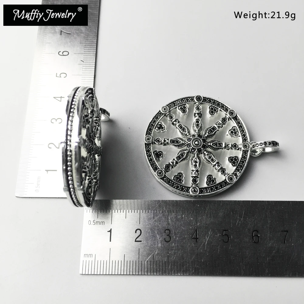 Черное ожерелье с кулоном из фианита Karma Wheels Europe 2019 Rebel Fashion хорошие ювелирные