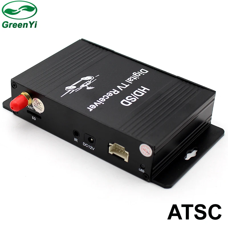 GreenYi цифровой ТВ DVB-ATSC ATSC автомобильный приемник коробка для DVD Android 5 1/6 0/7 1/8 0 в
