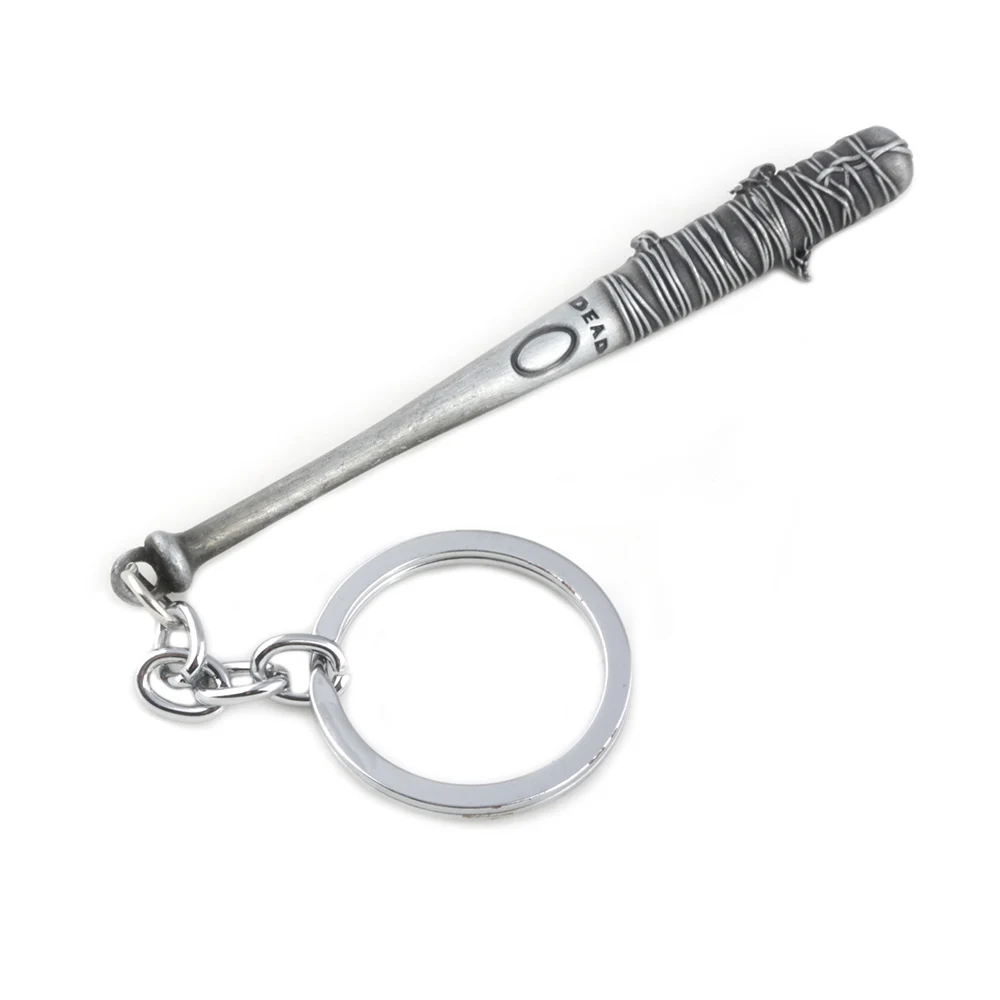 Бледно-лиловый RJ Ходячие мертвецы брелок Negan's Bat Stick Люсиль для мужчин автомобиля женщин брелок со стразами кулон Chaveiro ювелирные изделия - Цвет: Бледно-лиловый