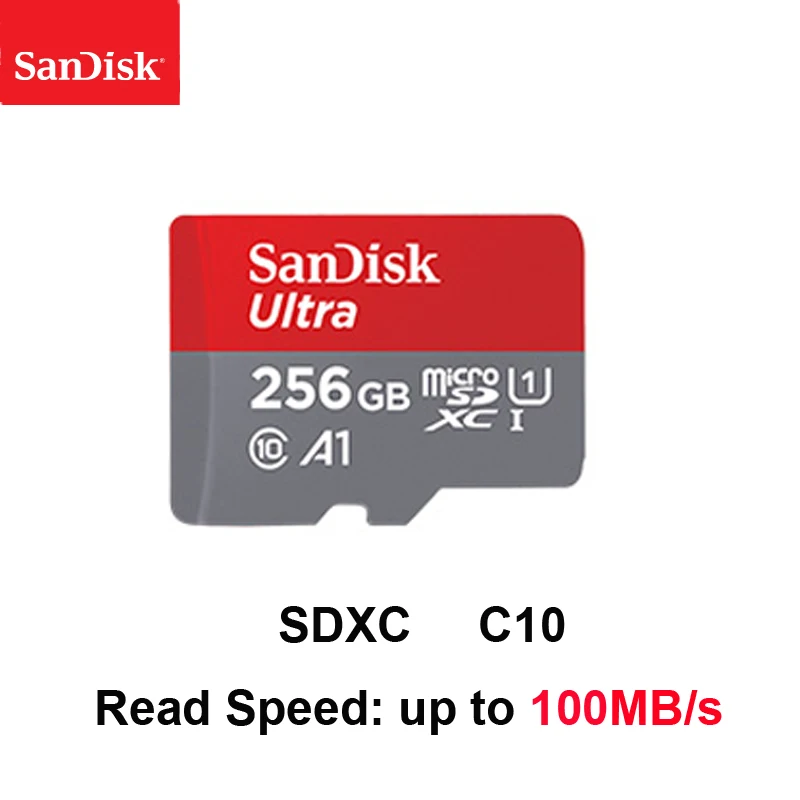 256GB Sandisk Micro SD карта класс 10 16 ГБ 32 ГБ 64 Гб 128 Гб карта памяти C10 Mini SD карта SDHC SDXC UHS-I TF карта для смартфонов/телевизоров - Емкость: 256GB