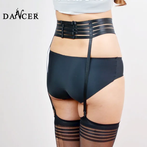 Новый Харадзюку Косплей Черный Готическая подвязка пояс бондаж Свадебный