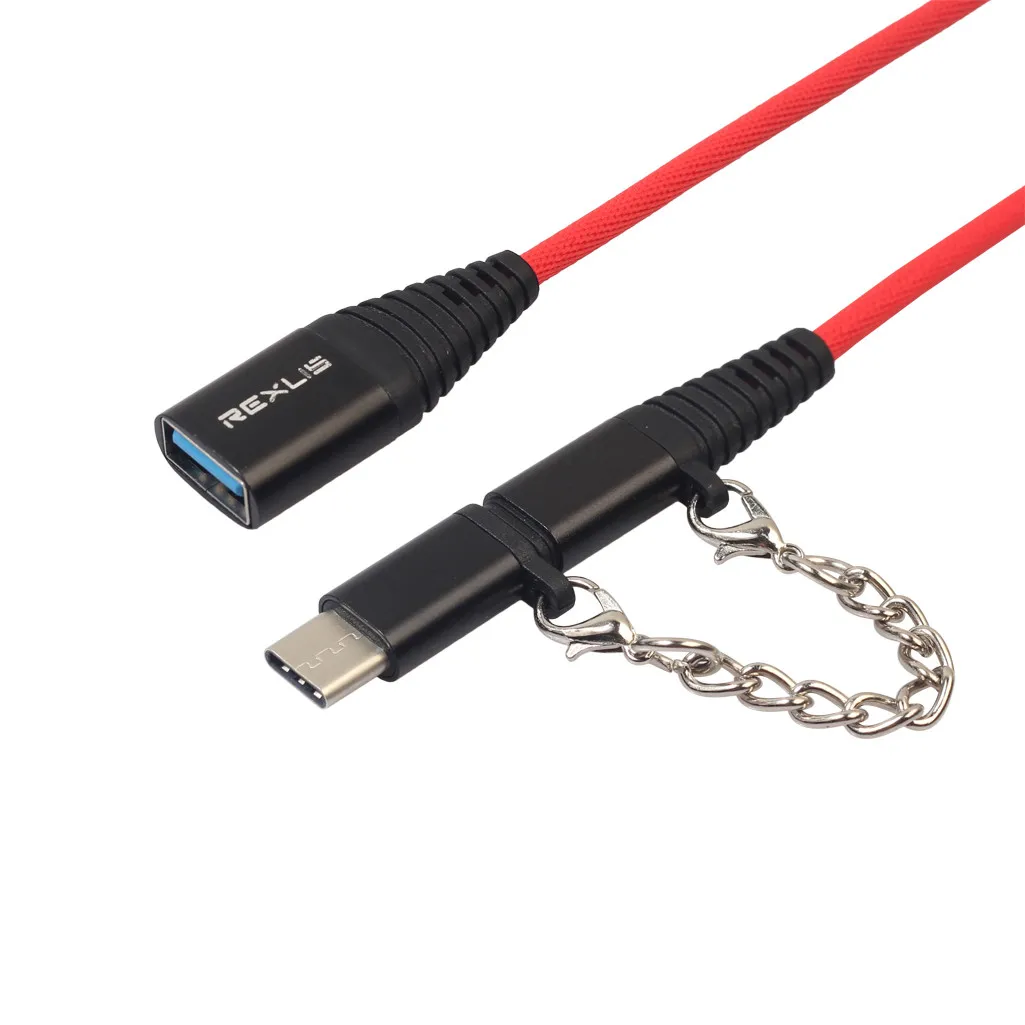 Универсальный тип-c Micro 2в1 USB штекер к USB 2,0 Женский OTG адаптер конвертер для Android телефона для samsung кабельный кардридер