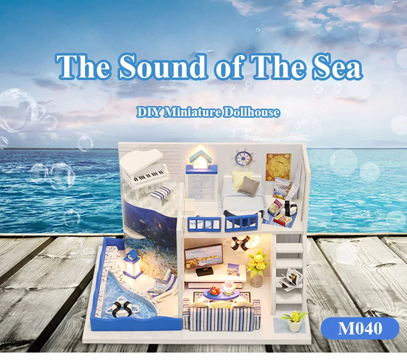 Кукольный дом DIY Миниатюрный Кукольный домик сборные наборы дом игрушка с мебелью деревянные куклы игрушечные дома для детей подарок на день рождения